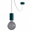 EIVA ELEGANT Suspension d'extérieur avec câble textile, décentreur, rosace et douille en silicone étanche IP65