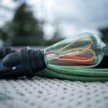 EIVA Suspension d'extérieur pour abat-jour avec 1,5m câble textile, rosace et douille étanche IP65