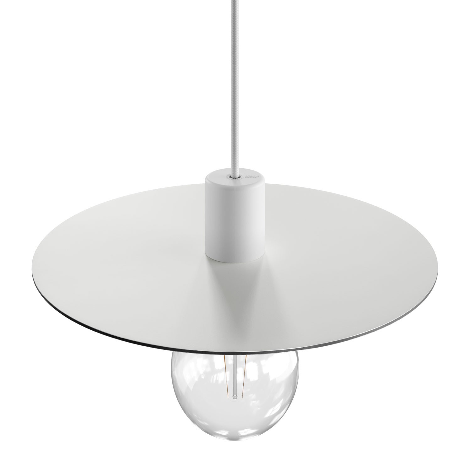 Piatto Ellepì oversize in Dibond per lampade a sospensione da esterni, diametro 40 cm - Made in Italy