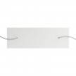 Rosone XXL Rose-One rettangolare a 2 fori e 6 fori laterali, dimensioni 675 x 225 mm