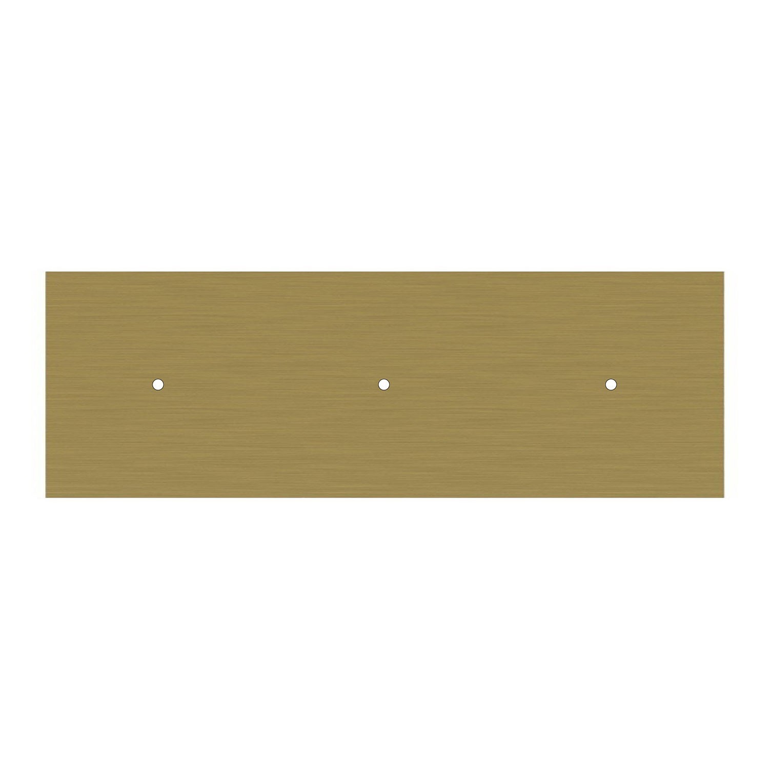 Rechteckiges XXL 3-Loch Lampenbaldachin Kit, Rose-One-Abdeckung, Abmessungen 675 x 225 mm