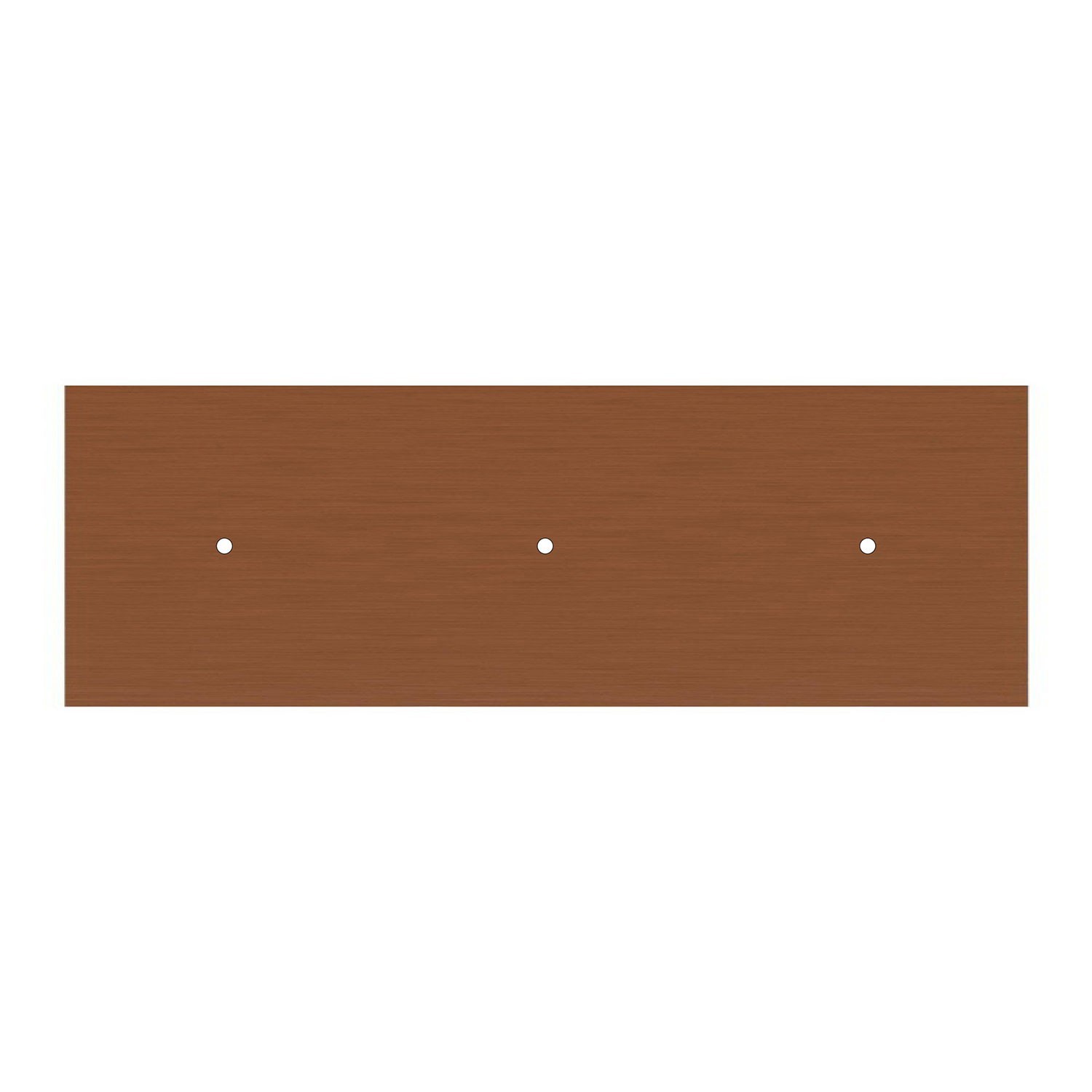 Rechteckiges XXL 3-Loch Lampenbaldachin Kit, Rose-One-Abdeckung, Abmessungen 675 x 225 mm
