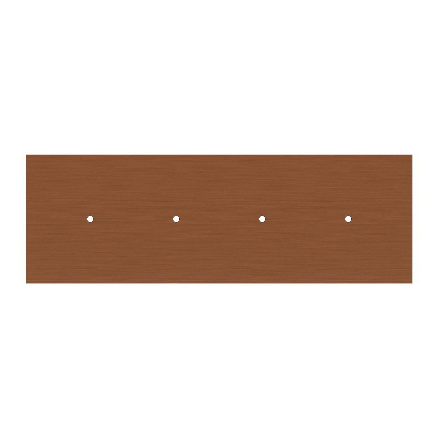 Kit rosace XXL Rose-One rectangulaire à 4 trous alignés, dimension 675 x 225 mm