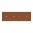 Rosone XXL Rose-One rettangolare a 4 fori in linea e 6 fori laterali, dimensioni 675 x 225 mm