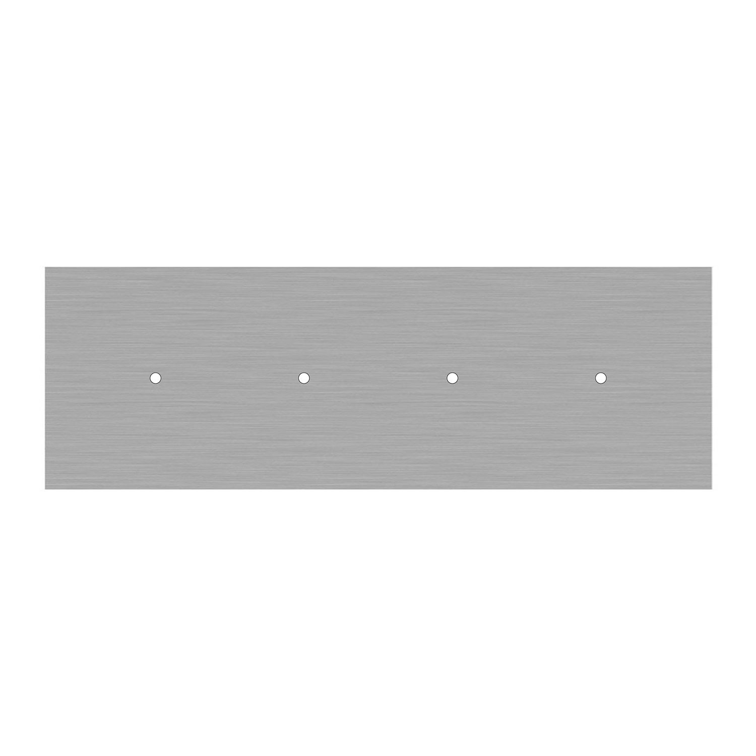 Rechteckiges XXL 4-Loch Lampenbaldachin Kit, Rose-One-Abdeckung, Abmessungen 675 x 225 mm