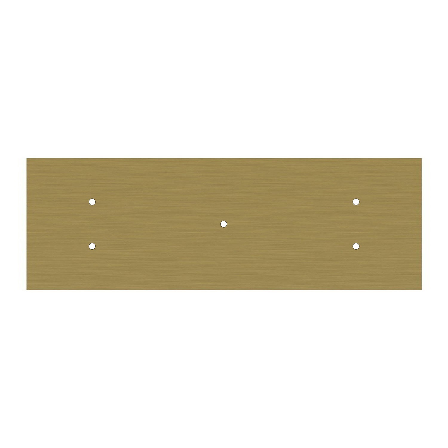Rechteckiges XXL 5-Loch Lampenbaldachin Kit, Rose-One-Abdeckung, Abmessungen 675 x 225 mm