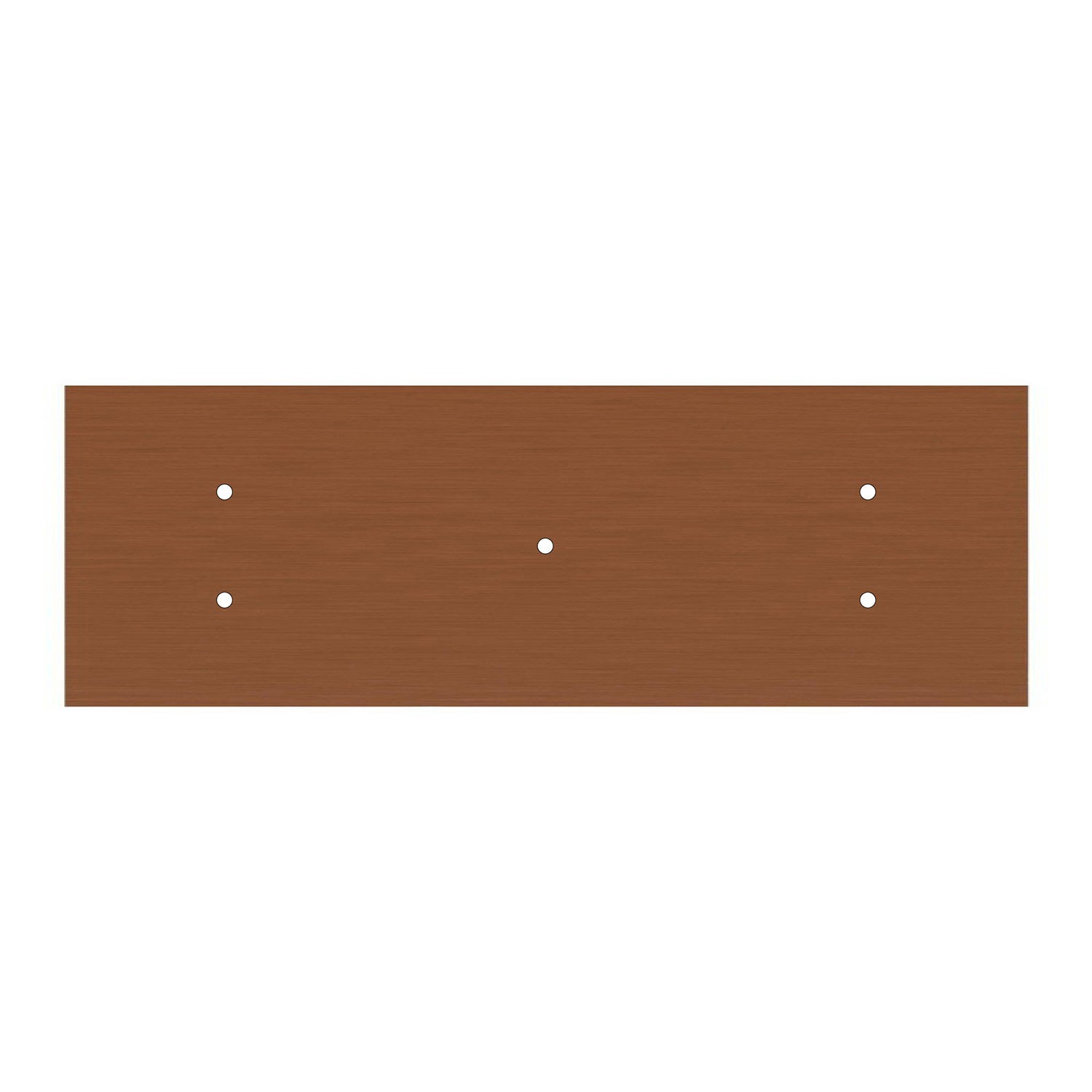 Rechteckiges XXL 5-Loch Lampenbaldachin Kit, Rose-One-Abdeckung, Abmessungen 675 x 225 mm