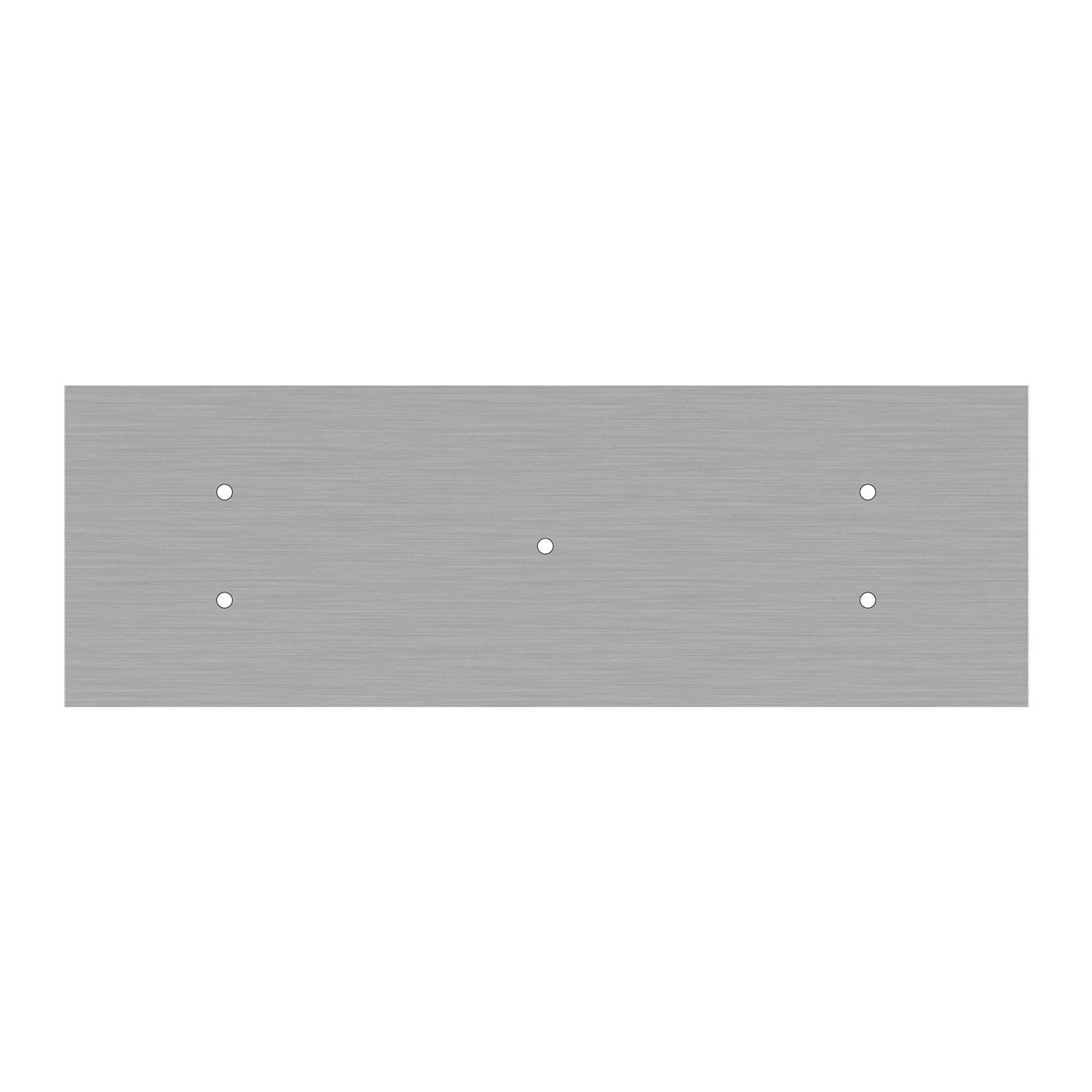 Rechteckiges XXL 5-Loch Lampenbaldachin Kit, Rose-One-Abdeckung, Abmessungen 675 x 225 mm