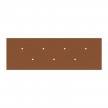 Rosone XXL Rose-One rettangolare a 7 fori e 6 fori laterali, dimensioni 675 x 225 mm