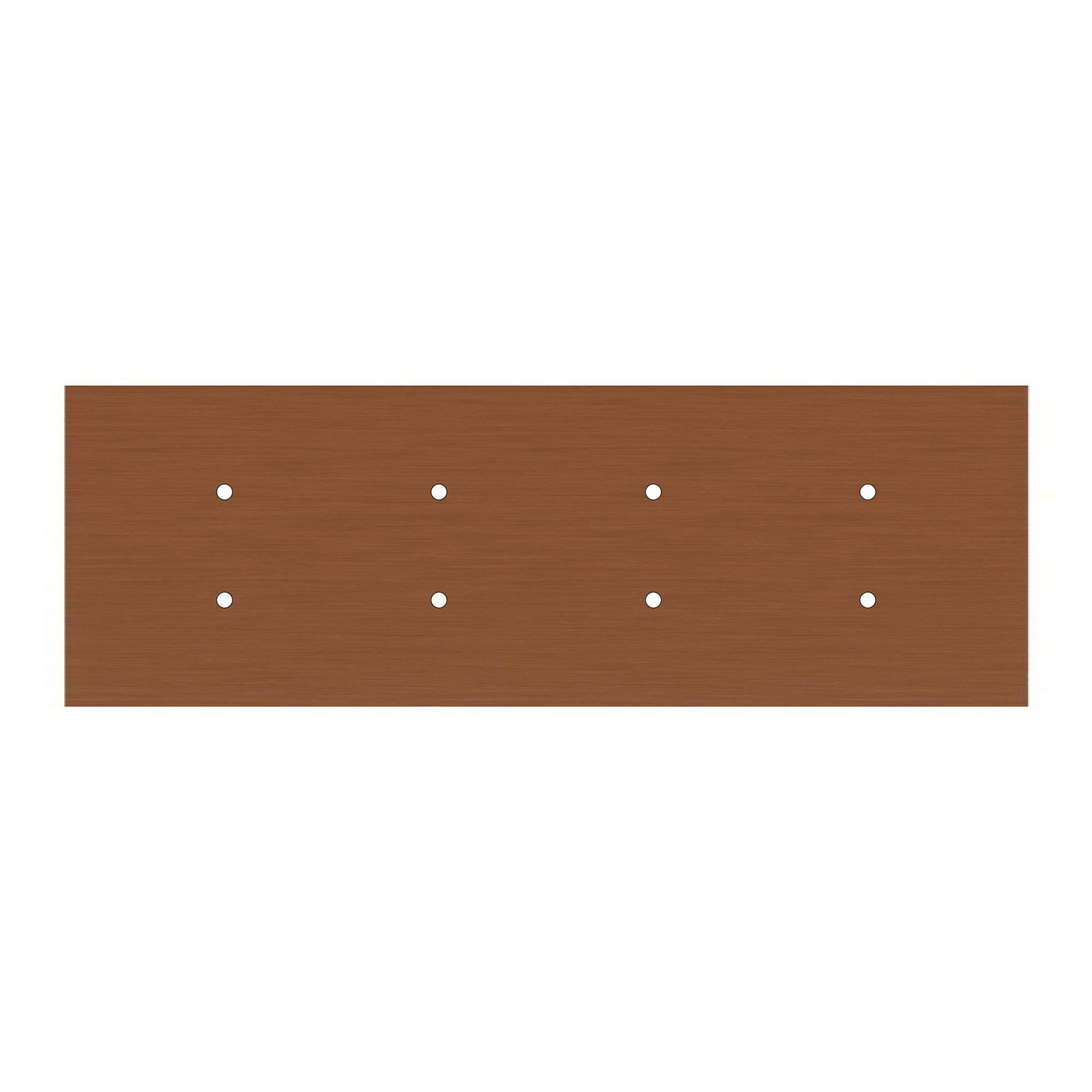 Rechteckiges XXL 8-Loch Lampenbaldachin Kit, Rose-One-Abdeckung, Abmessungen 675 x 225 mm