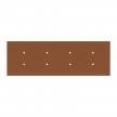 Rosone XXL Rose-One rettangolare a 8 fori e 6 fori laterali, dimensioni 675 x 225 mm