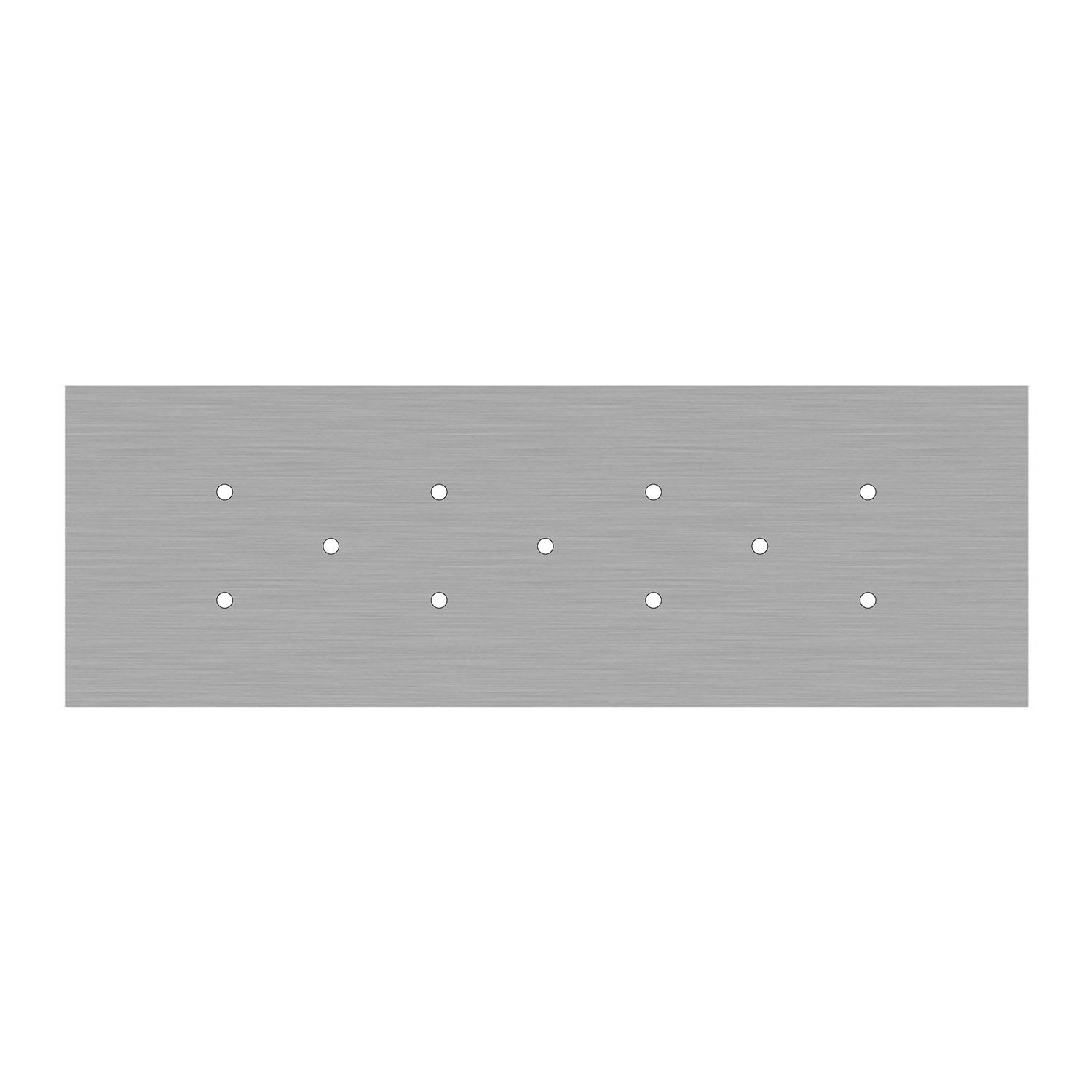 Kit rosace XXL Rose-One rectangulaire à 11 trous, dimension 675 x 225 mm