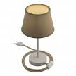 Alzaluce con paralume Impero, lampada da tavolo in metallo con spina 2 poli, cavo e interruttore