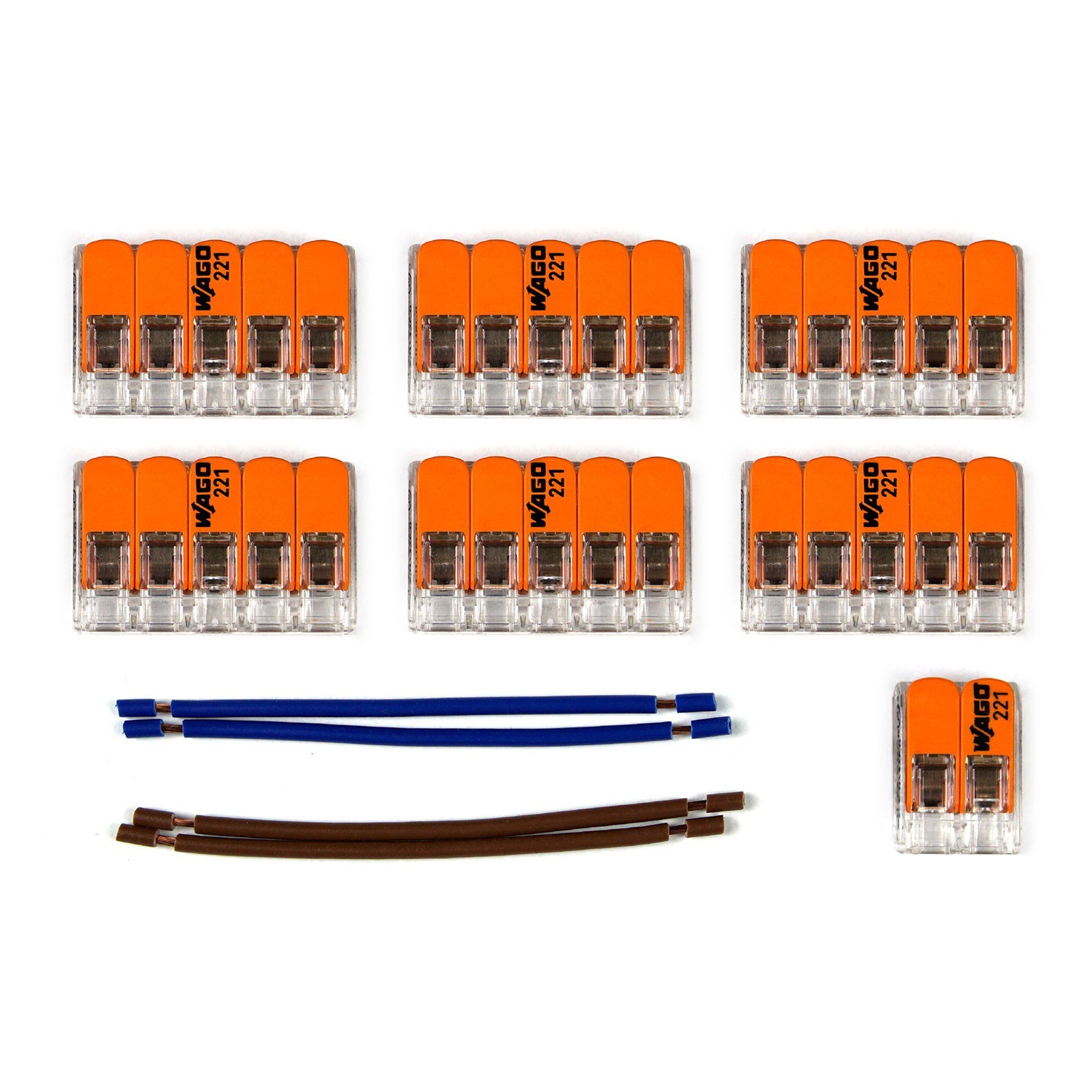 Kit di collegamento WAGO compatibile con cavo 2x per Rosone a 10 fori