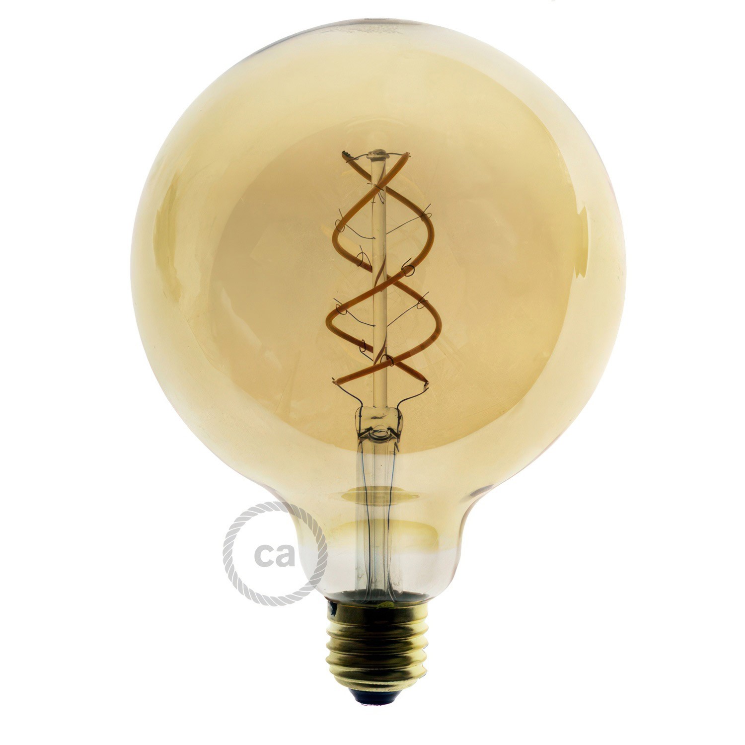 Lampe suspension multiple 2 bras avec câble textile et finitions en métal