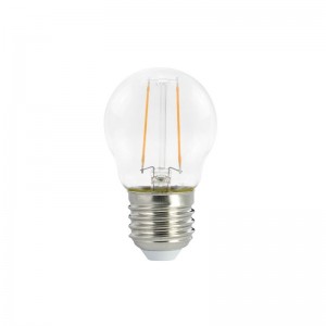 Dekorative G45 Miniglobe LED Glühbirne clear 2W E27 Dimmbar 2700K