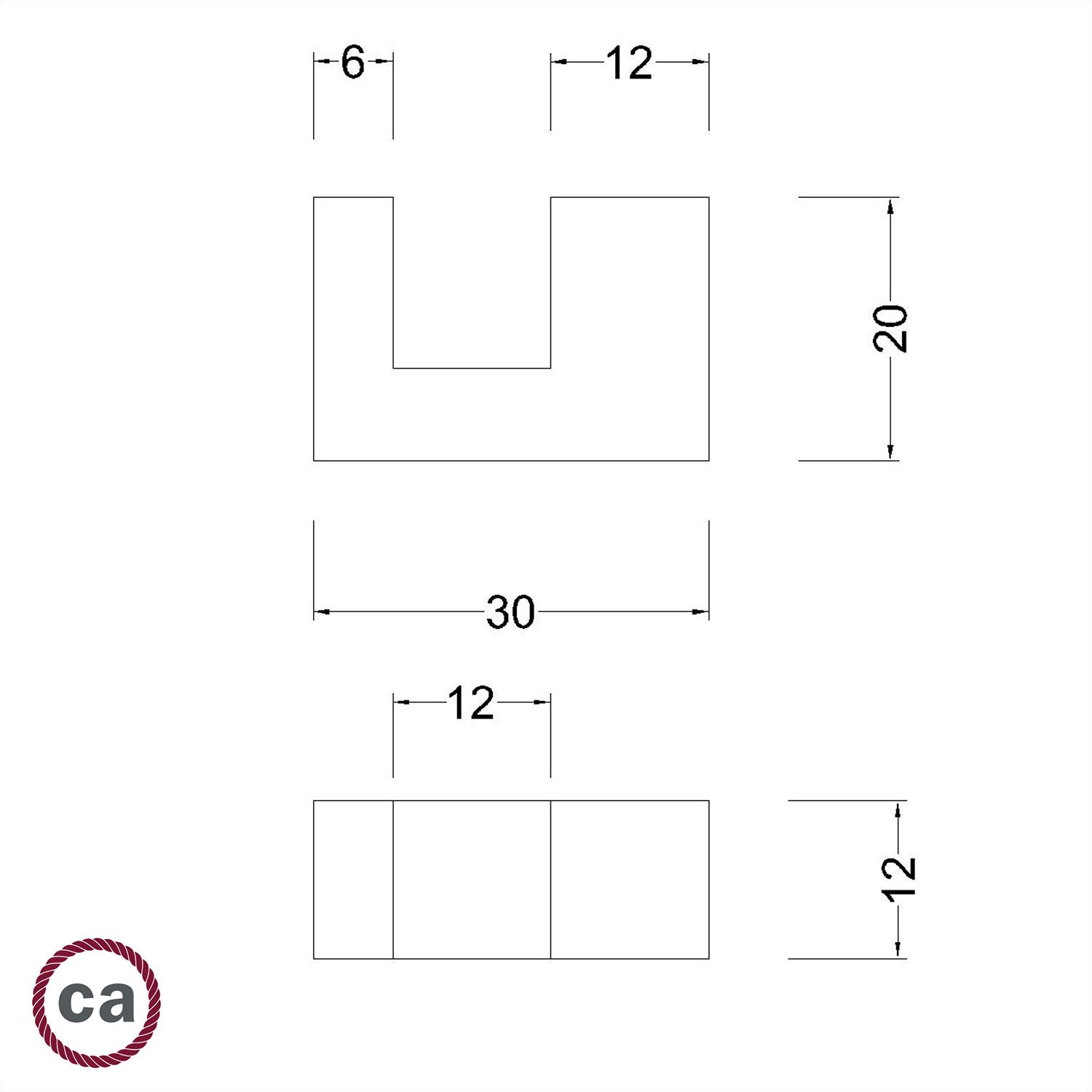 Holzfüßchen Kit, Abstellhilfe für Tischleuchten