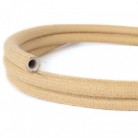 Creative-Tube, tube flexible avec revêtement tissu Effet Soie Jute RN06, diamètre 20 mm