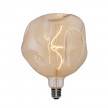 Lampe à suspension Made in Italy avec câble textile et finitions en bois