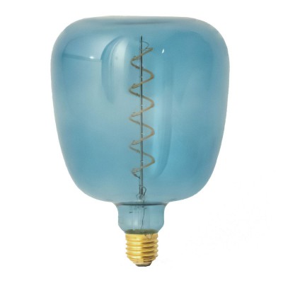 LED-Glühbirne XXL Bona ozeanblau (Ocean Blue) Spiral-Filament5W E27 dimmbar 2700K