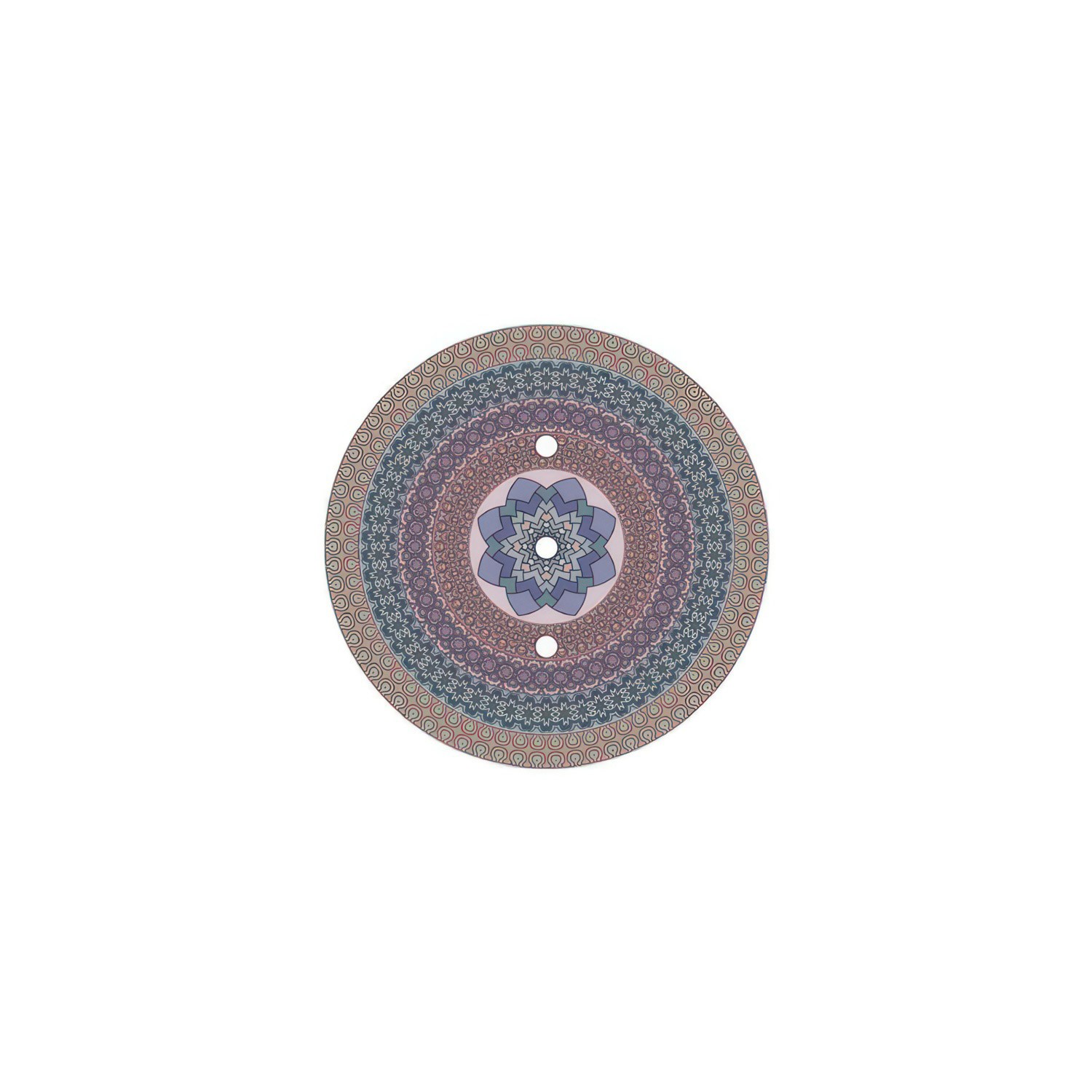 Rosace Rose-One rond de 200 mm de diamètre avec 3 trous alignés et 4 trous latéraux - PROMO