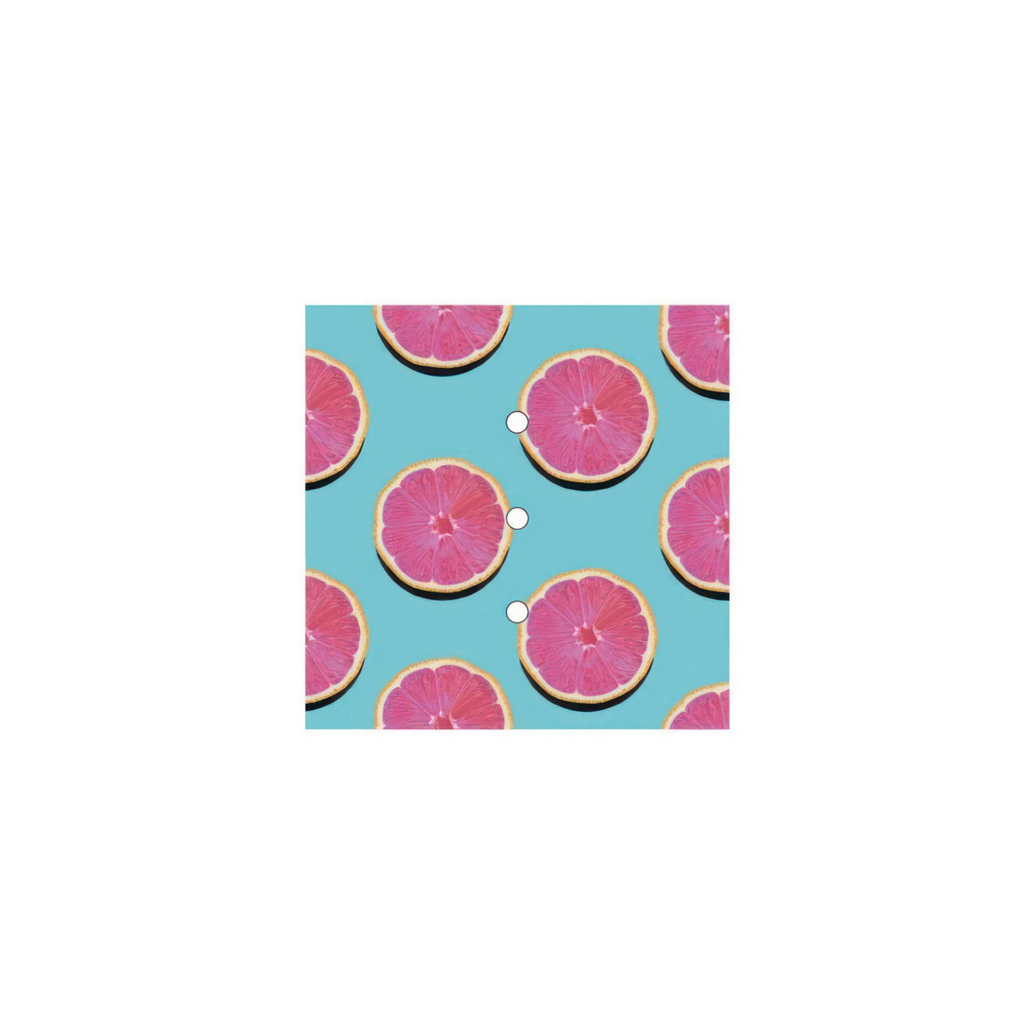 Rosace Rose-One carré de 200 mm avec 3 trous alignés et 4 trous latéraux - PROMO