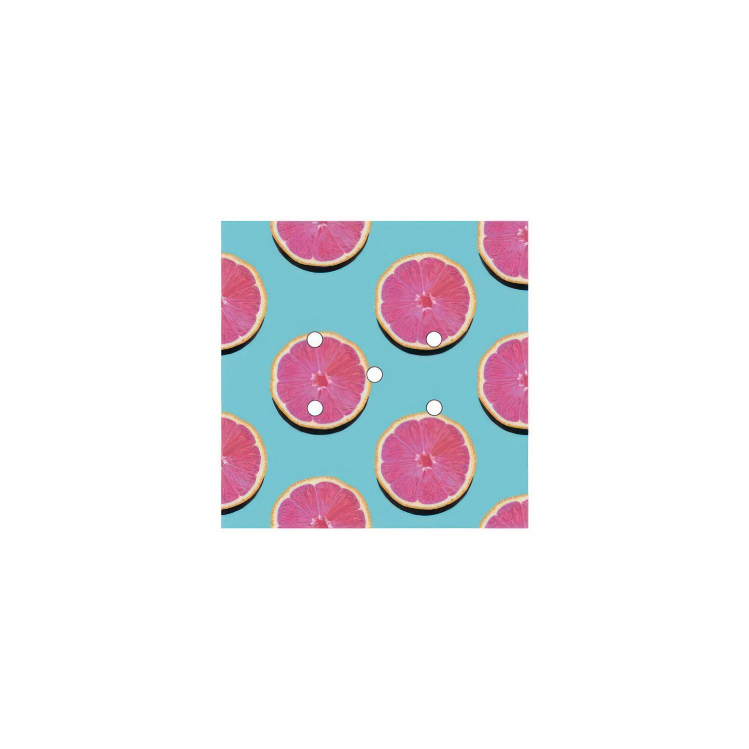 Rosace Rose-One carré de 200 mm avec 5 trous et 4 trous latéraux - PROMO