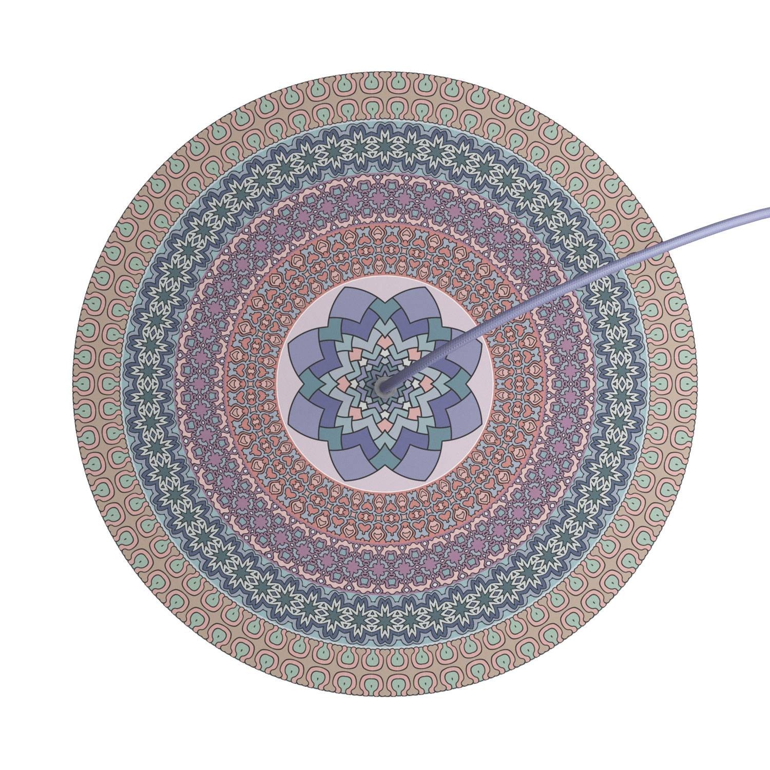 Rundes XXL 1-Loch und 4 Seitenlöchern Lampenbaldachin, Rose-One-Abdeckung, 400 mm Durchmesser - PROMO