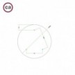 Rosone XXL Rose-One rotondo, diametro 400 mm con 3 fori e 4 fori laterali - PROMO
