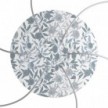 Rundes XXL 6-Loch und 4 Seitenlöchern Lampenbaldachin, Rose-One-Abdeckung, 400 mm Durchmesser- PROMO