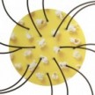 Rundes XXL 14-Loch und 4 Seitenlöchern Lampenbaldachin, Rose-One-Abdeckung, 400 mm Durchmesser- PROMO