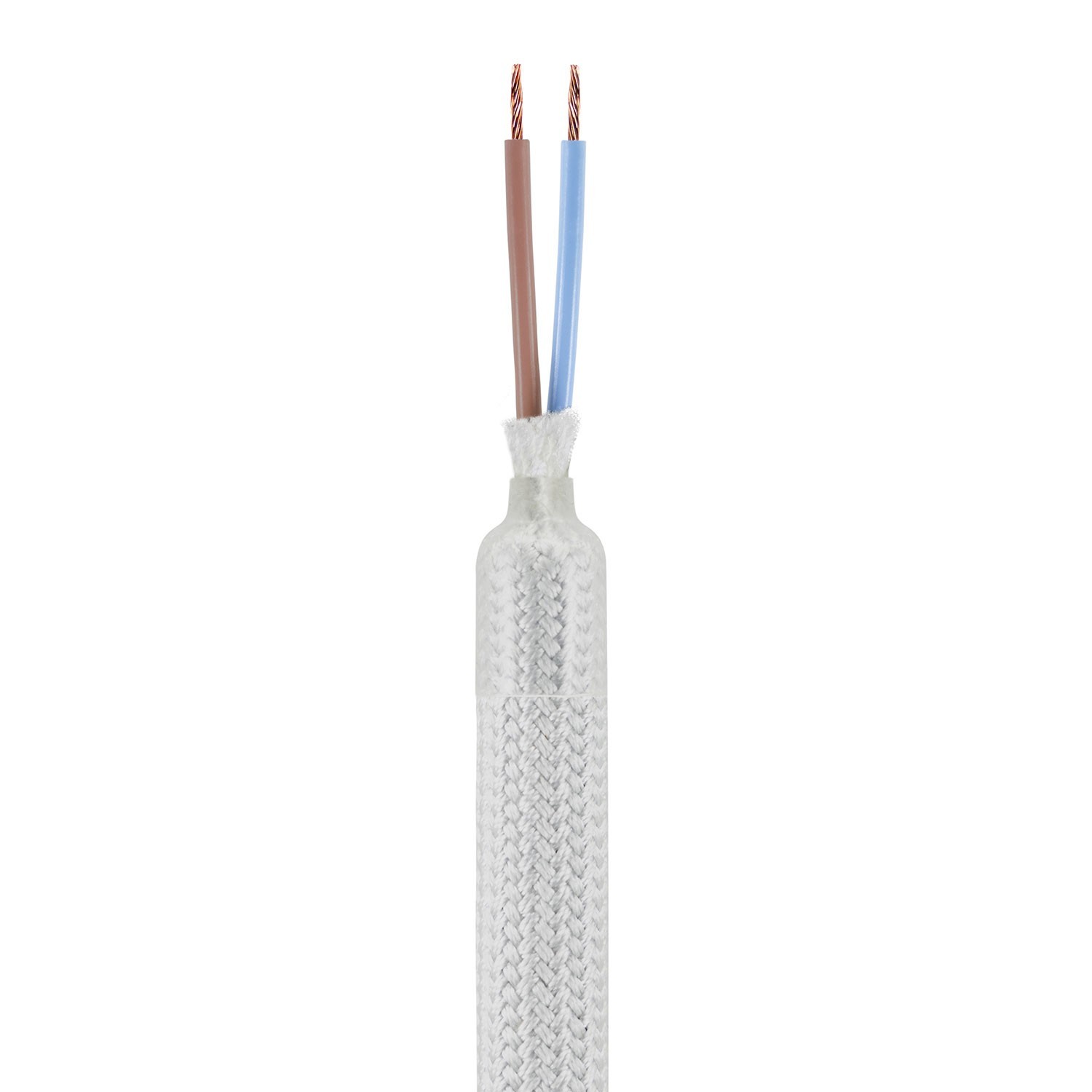 Kit Creative Flex flexibles gewebeummanteltes Kabelrohr, RM02 silberfarben mit Metallenden
