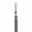 Kit Creative Flex flexibles gewebeummanteltes Kabelrohr, RM75 titanfarben mit Metallenden
