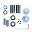 Kit Creative Flex flexibles gewebeummanteltes Kabelrohr, RM74 kupferfarben mit Metallenden