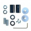 Kit Creative Flex flexibles gewebeummanteltes Kabelrohr, RM13 braun mit Metallenden