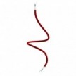 Kit Creative Flex flexibles gewebeummanteltes Kabelrohr, RM09 rot mit Metallenden