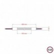 Kit Creative Flex tube flexible recouvert de tissu RM09 Rouge