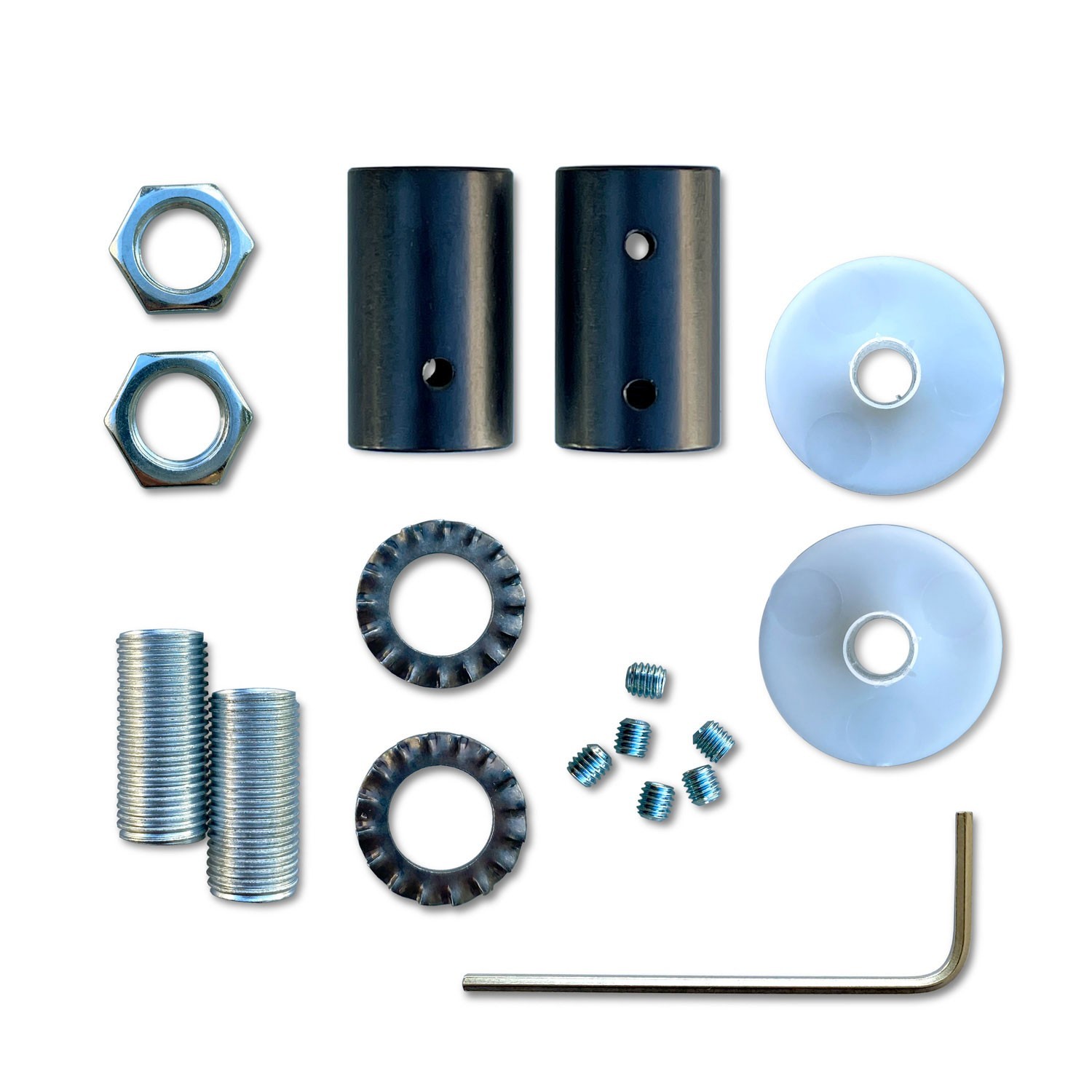 Kit Creative Flex tubo flessibile di estensione rivestito in tessuto RM20 Blu scuro con terminali metallici