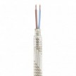 Kit Creative Flex flexibles gewebeummanteltes Kabelrohr, RM72 hell meliert mit Metallenden