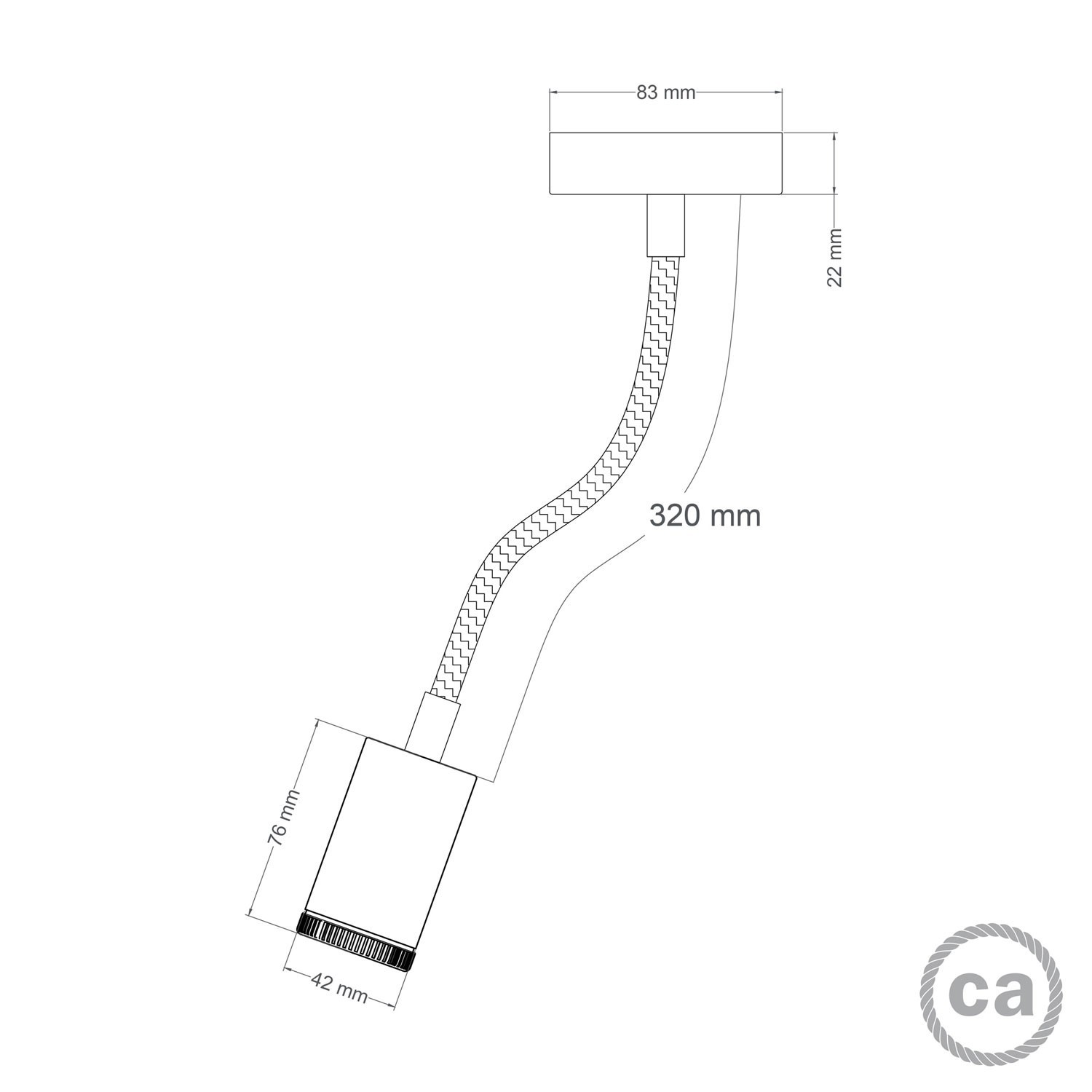 Mini Strahler SPOTLIGHT GU1d0 Flex 30 für Wand oder Decke