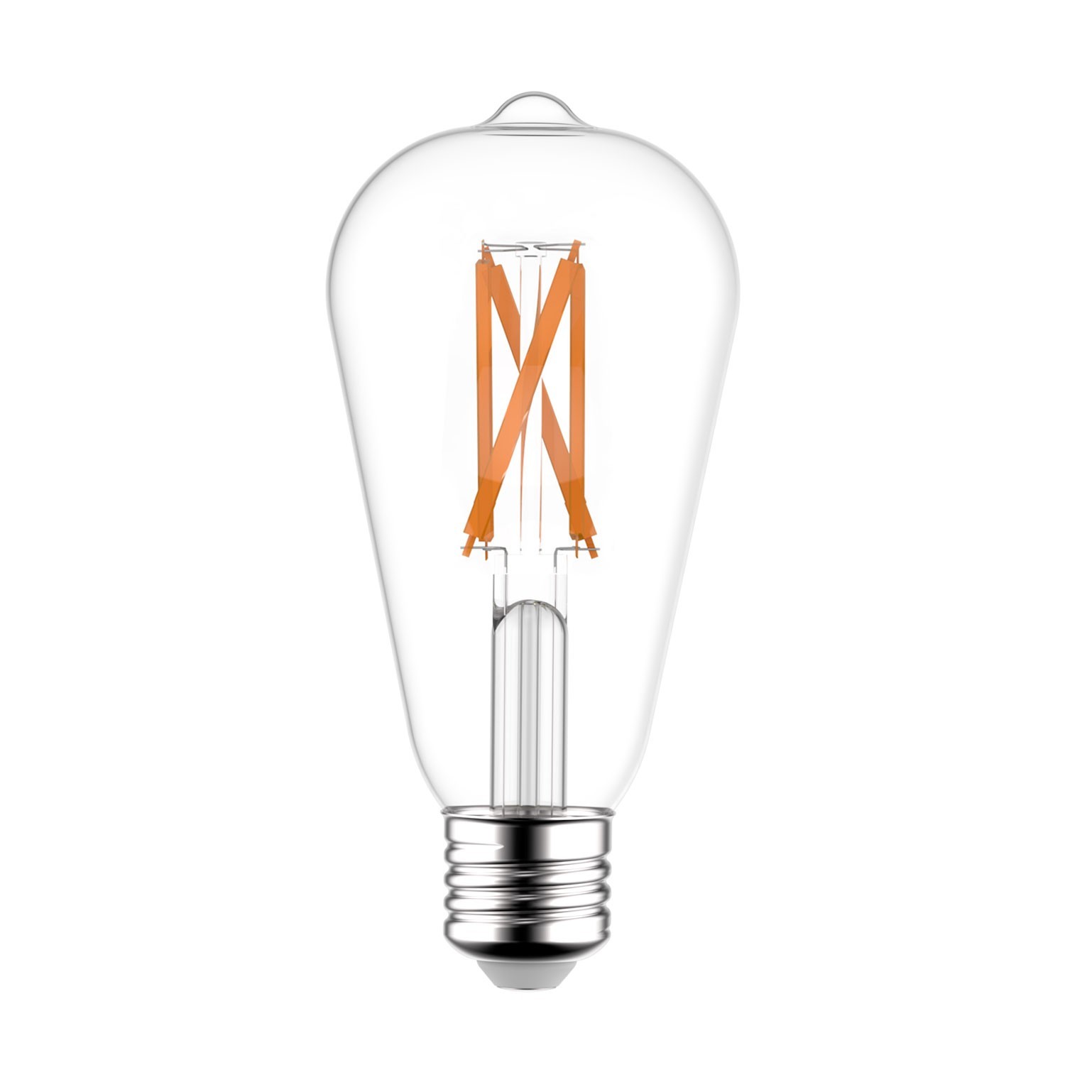 SMART LED Glühlampe Edison ST64 WI-FI transparent mit Filament 6.5W E27 dimmbar