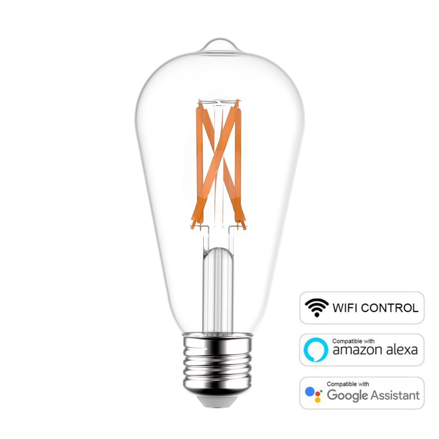 Smart LED Glühlampe Edison WI-FI 6.5W E27 dimmbar