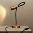 Table Flex GU1d0, gelenkige Tischleuchte mit Mini LED Strahler und 2-poligem Stecker