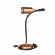 Table Flex GU1d0 lampada da tavolo snodabile con mini faretto LED e spina a 2 poli