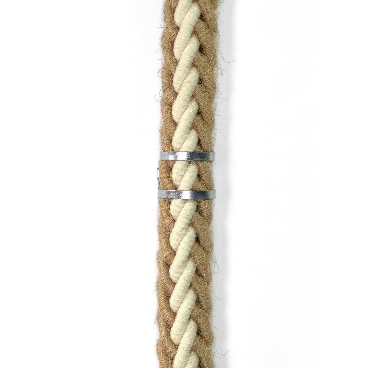 SnakeBis Cordon - Lampe plug-in avec cordon tressé en jute
