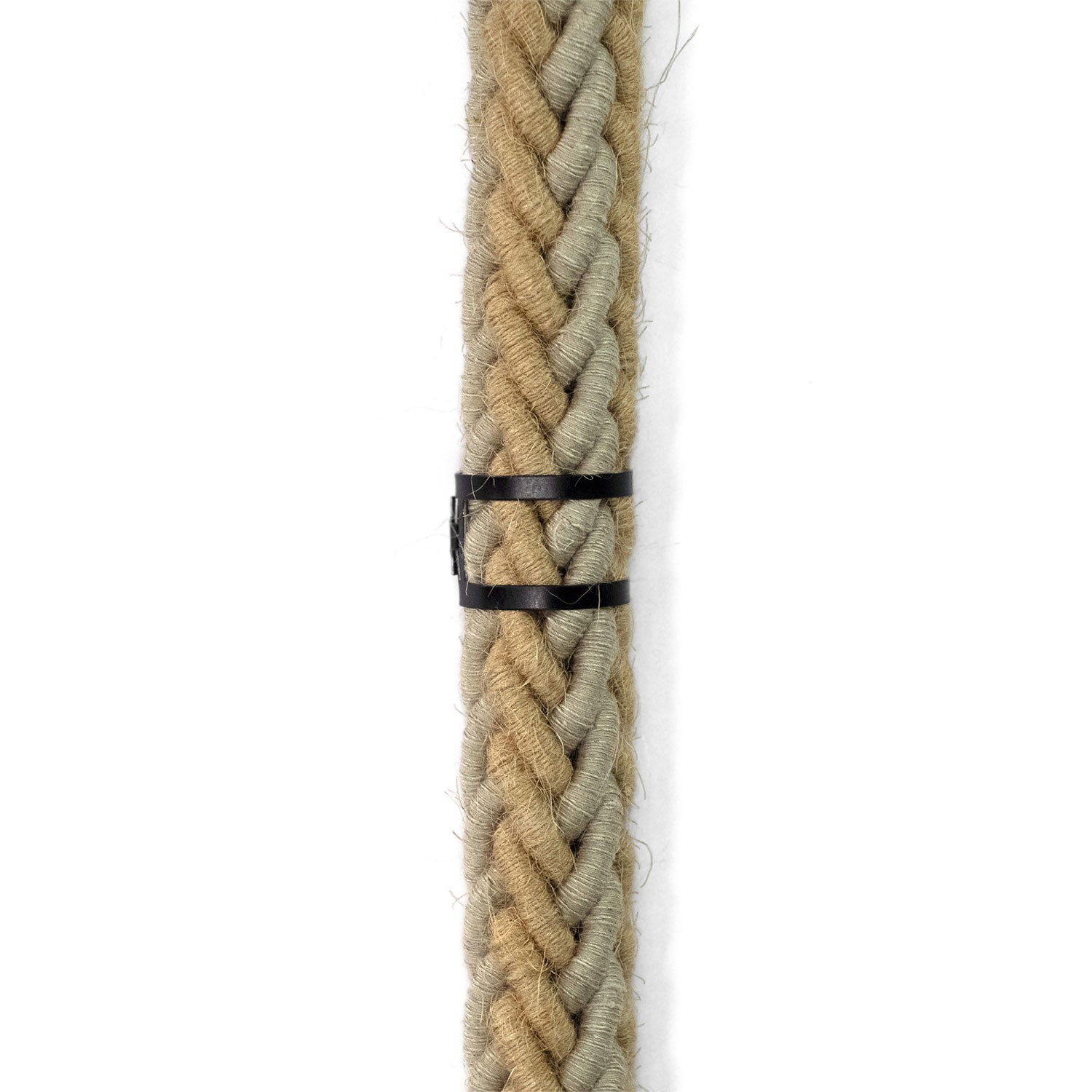 SnakeBis Tauseil - Plug-in Leuchte mit geflochtenem Jute-Tauseil