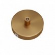 Kit runder Mini Lampenbaldachin aus Metall mit 1 zentralen Loch und 2 Seitenlöchern