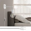 Lampe Spostaluce en métal avec extension courbée