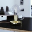Posaluce - Lampe de table en métal avec fiche bipolaire