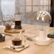 Posaluce - Lampe de table en bois Small avec fiche bipolaire